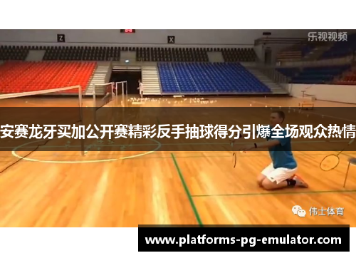 安赛龙牙买加公开赛精彩反手抽球得分引爆全场观众热情 安赛龙牙买加公开赛精彩反手抽球得分引爆全场观众热情